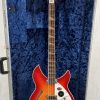 Rickenbacker 90TH Anniversary 4005XC Amber FireGlo with case front